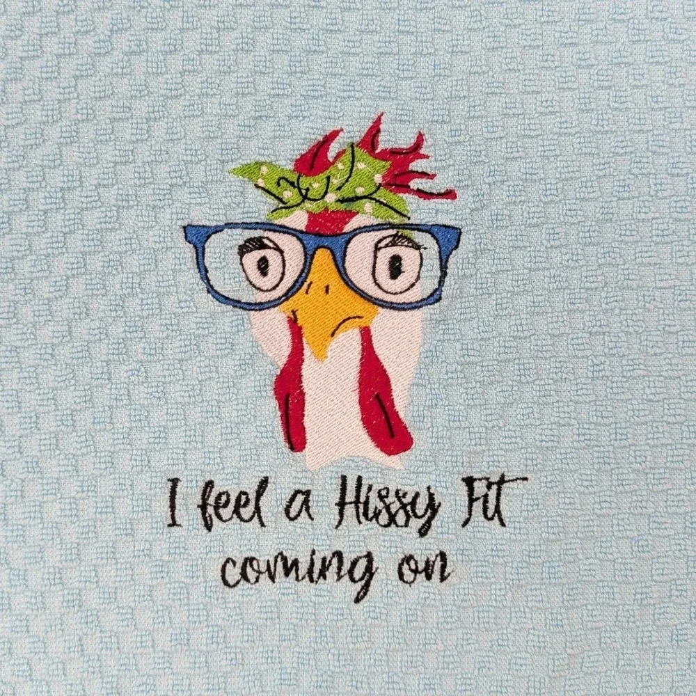 I Feel a HIssy Fit Coming On Kitchen Bath Bar Hand Towel